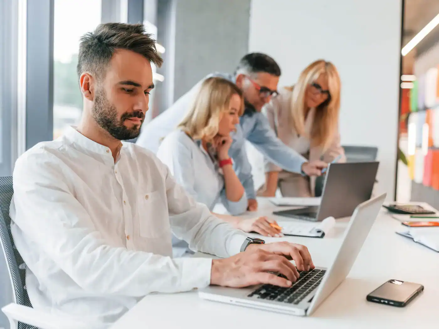 Utilisateurs d'outils bureautiques en entreprise